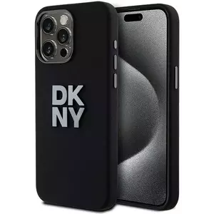 Tok DKNY DKHCP15LSMCBSK iPhone 15 Pro 6.1"black hardcase Liquid Silicone Metal Logo (DKHCP15LSMCBSK) kép