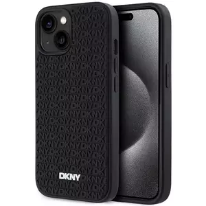 Tok DKNY DKHCP15M3DRPWK iPhone 15 Plus 6.7" black hardcase 3D Rubber Repeat Pattern (DKHCP15M3DRPWK) kép