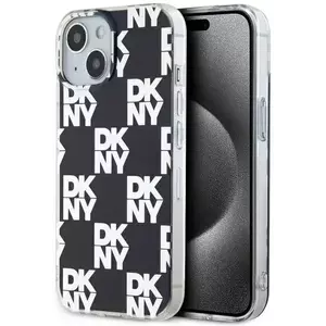 Tok DKNY DKHCP15MHDLCEK iPhone 15 Plus 6.7" black hardcase IML Checkered Mono Pattern (DKHCP15MHDLCEK) kép