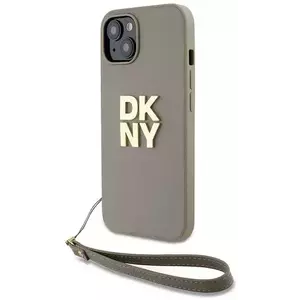 Tok DKNY DKHCP15MPBSWSE iPhone 15 Plus 6.7" beige hardcase Wrist Strap Stock Logo (DKHCP15MPBSWSE) kép