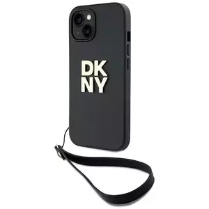 Tok DKNY DKHCP15MPBSWSK iPhone 15 Plus 6.7" black hardcase Wrist Strap Stock Logo (DKHCP15MPBSWSK) kép