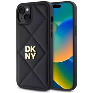 Tok DKNY DKHCP15MPQDSLK iPhone 15 Plus 6.7" black Quilted Stack Logo (DKHCP15MPQDSLK) kép