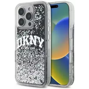 Tok DKNY DKHCP16LLBNAEK iPhone 16 Pro 6.3" black hardcase Liquid Glitter Arch Logo (DKHCP16LLBNAEK) kép