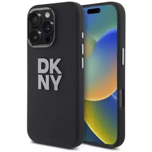 Tok DKNY DKHCP16LSMCBSK iPhone 16 Pro 6.3" black hardcase Liquid Silicone Metal Logo (DKHCP16LSMCBSK) kép