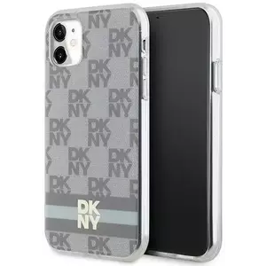 Tok DKNY DKHMN61HCPTSE iPhone 11 / Xr 6.1" beige hardcase IML Checkered Mono Pattern & Printed Stripes MagSafe (DKHMN61HCPTSE) kép