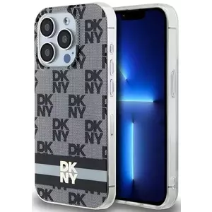 Tok DKNY DKHMP13LHCPTSK iPhone 13 Pro 6.1" black hardcase IML Checkered Mono Pattern & Printed Stripes MagSafe (DKHMP13LHCPTSK) kép