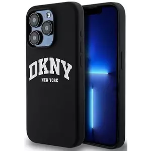 Tok DKNY DKHMP13LSNYACH iPhone 13 Pro 6.1" black hardcase Liquid Silicone White Printed Logo MagSafe (DKHMP13LSNYACH) kép