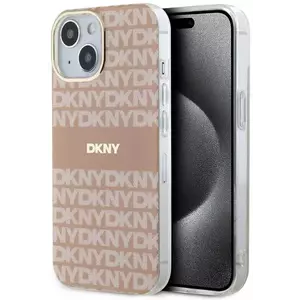 Tok DKNY DKHMP15MHRHSEP iPhone 15 Plus 6.7" pink hardcase IML Mono & Stripe MagSafe (DKHMP15MHRHSEP) kép