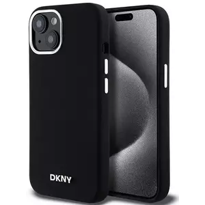 Tok DKNY DKHMP15MSMCHLK iPhone 15 Plus 6.7" black hardcase Liquid Silicone Small Metal Logo MagSafe (DKHMP15MSMCHLK) kép