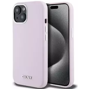 Tok DKNY DKHMP15MSMCHLP iPhone 15 Plus 6.7" pink hardcase Liquid Silicone Small Metal Logo MagSafe (DKHMP15MSMCHLP) kép