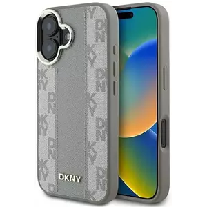 Tok DKNY DKHMP16SPCPVSLE iPhone 16 6.1" beige hardcase Checkered Pattern Magsafe (DKHMP16SPCPVSLE) kép