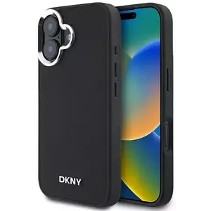 Tok DKNY DKHMP16SPSCMCLK iPhone 16 6.1" black hardcase Plain Silver Logo MagSafe (DKHMP16SPSCMCLK) kép