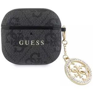 Tok Guess 4G Strass Charm case for AirPods 4 black (GUA4P4E4CDK) kép