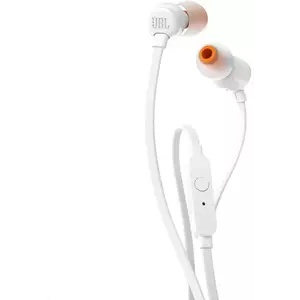 Fejhallgató JBL T110 In-Ear Headset 3, 5mm White (JBLT110WHT) kép