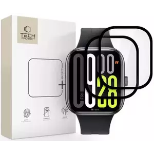 TEMPERED KIJELZŐVÉDŐ FÓLIA TECH-PROTECT HYBRID FIT+ 2-PACK XIAOMI REDMI WATCH 5 BLACK (5906302361809) kép