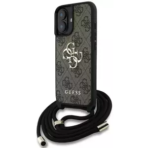 Tok Guess 4G Big Logo Cord Strap Crossbody Case for iPhone 16 Brown (GUHCP16SP4GMGCRW) kép