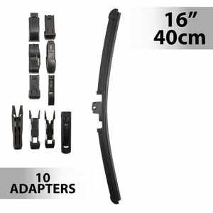 Ablaktörlő 16"/40 cm - 10 db adapterrel kép