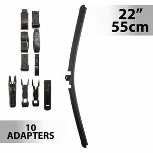 Ablaktörlő 22"/55 cm - 10 db adapterrel kép