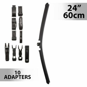Ablaktörlő 24"/60 cm - 10 db adapterrel kép