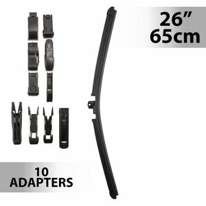 Ablaktörlő 26"/65 cm - 10 db adapterrel kép
