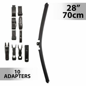 Ablaktörlő 28"/70 cm - 10 db adapterrel kép