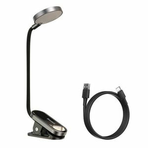 Baseus mini LED csiptetős olvasólámpa, Szürke kép