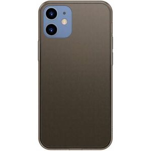 Apple iPhone 12 Frosted Glass cover black (WIAPIPH54N-WS01) kép