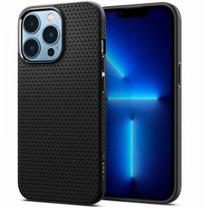 Apple iPhone 13 Pro Max Spigen Liquid Air case mat black (ACS03202) kép
