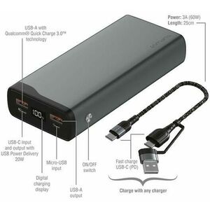 VoltHub Pro 20000 mAh kép