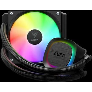 AURA GL120 v2 Black aRGB AURA-GL120-V2 ( 16322-02600-30000-G) kép