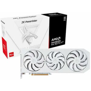 PowerColor Radeon RX 9070 XT Hellhound Spectral White OC 16GB GDDR6 256bit (RX9070XT 16G-L/OC/WHITE) kép