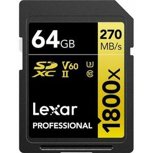 Professional 1800x SDXC 64GB CL10/UHS-II/U3/V60 (LSD1800064G-BNNNG) kép