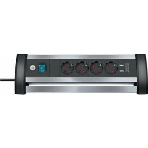 Alu-Office-Line 4 Plug + 2 USB 1, 8 m (1394000534) kép