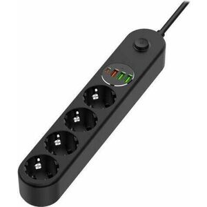 4 Plug + 4 USB 2 m Switch (CW-CHE44PDB) kép