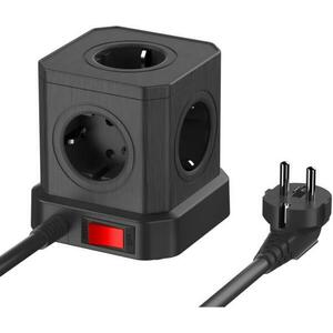 5 Plug + 4 USB 1, 5 m Switch (NL4387) kép