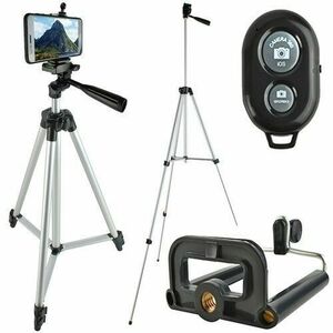Tripod állvány bluetooth-os távirányítóval kép