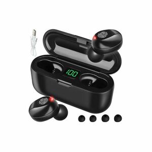 Vezeték nélküli fejhallgató power bankkal S16154, bluetooth fejhallgató, töltő tokkal, vezeték nélküli fülhallgató kép