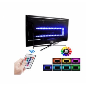 USB RGB háttérvilágítás tv-hez, távirányítóval kép