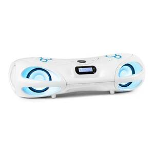 Auna Spacewoofer DAB Boombox, CD lejátszó, DAB+, UKW, Bluetooth, távirányító, LED kép