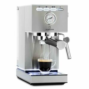 Klarstein Pausa, eszpresszógép, 1350 W, 20 bar, 1, 4 l, rozsdamentes acél kép