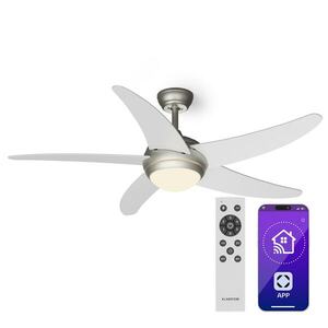 Klarstein Bolero 2 az 1-ben Smart, mennyezeti ventilátor, Ø 132 cm, fény 55 W, távirányító, vezérlés applikáción keresztül, 2 menetirány kép