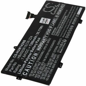 Helyettesítő akku Huawei típus HB4593R1ECW-22A laptophoz kép