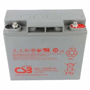 Ólom akku CSB HRL1280W FR 12V, 20Ah csatlakozó: M5 kép