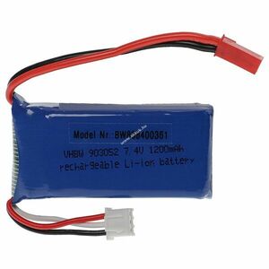 Helyettesítő modell / RC Akku 7.4V, Li-Polymer, 1200mAh, JST-csatlakozó 57mm x 29mm x 20mm kép