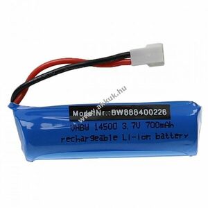 Helyettesítő modell / RC Akku 3.7V, Li-Ion, 700mAh, XH2.54 csatlakozó - Kiárusítás! kép