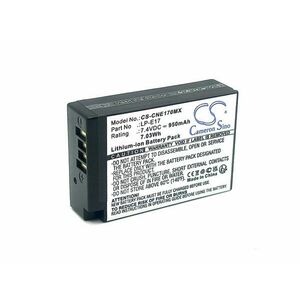 Helyettesítő akku Canon EOS 200D típus LP-E17, 950mAh részben dekódolva kép