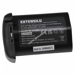 Helyettesítő EXTENSILO akku Canon típus LP-E4 3350mAh kép