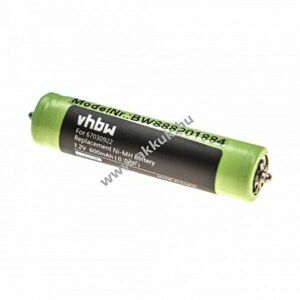 Helyettesítő akku Braun Cruzer 1 típus 67030922, NI-MH, 1.2V, 600mAh kép