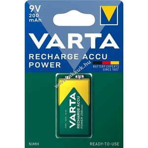 Varta akku - 56722 (READY2USE) Accu Ni-MH 9V 6HR61 HR22 Block 200mAh - Kiárusítás! kép