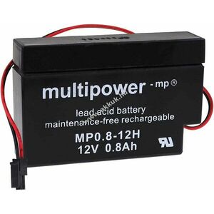 Multipower ólom akku MP0.8-12H szolár redőny otthon és ház 12V 0, 8Ah molex csatival kép